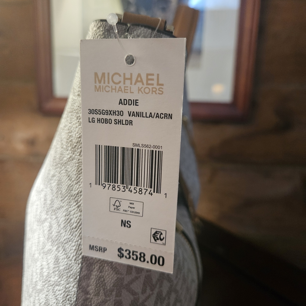 Michael Kors Cream and Tan Hobo Bag - Picture 10 of 10